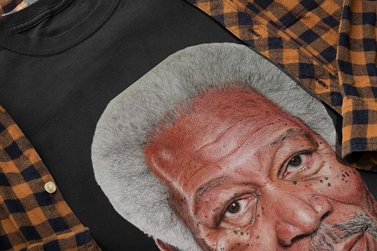 The Shawshank Redemption Drawing by Morgan Freeman Unisex Tshirt