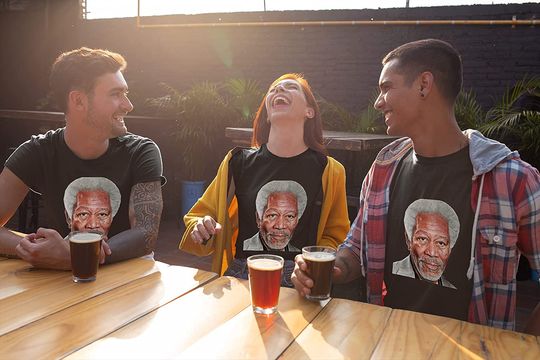 The Shawshank Redemption Drawing by Morgan Freeman Unisex Tshirt