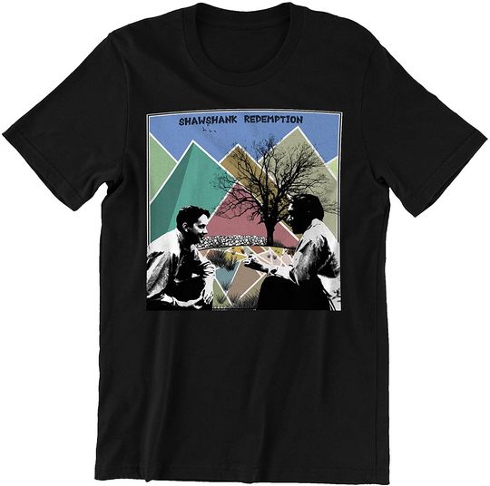 The Shawshank Redemption Vintage Fan Art Andy Dufresne and Red Unisex Tshirt