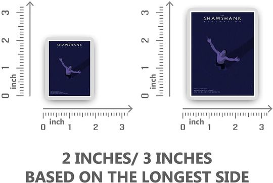 The Shawshank Redemption Andy Dufresne Movie Posters Sticker 2"