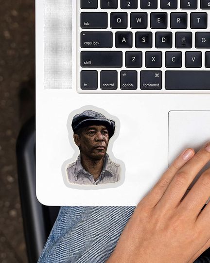 The Shawshank Redemption Morgan Freeman Color Sticker 2"