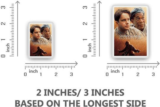 The Shawshank Redemption Andy Dufresne and Red Movie Posters Sticker 2"