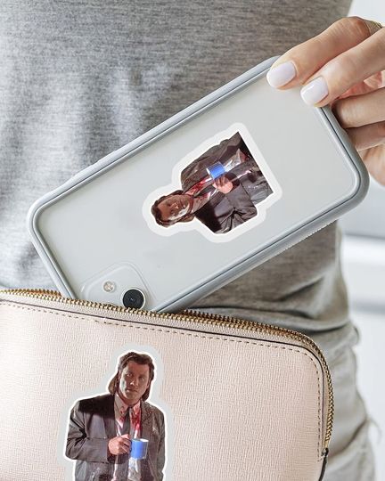 Pulp Fiction Vincent Vega Coffee Sticker 2"