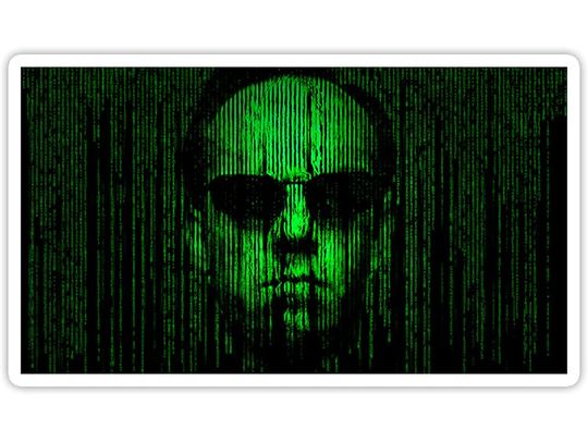The Matrix Agent Smith Sticker 3"