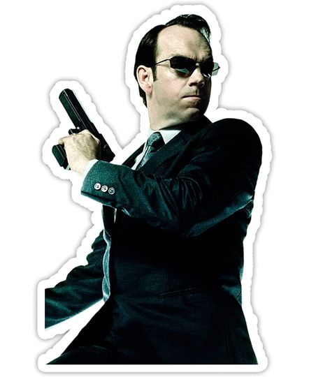 The Matrix Agent Smith Sticker 3"