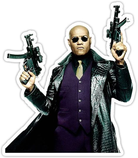 The Matrix Morpheus Sticker 2"