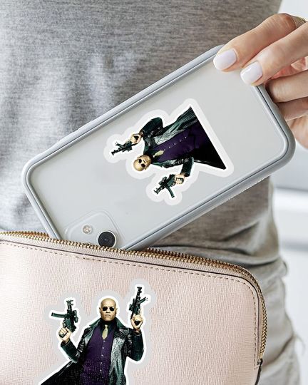 The Matrix Morpheus Sticker 2"