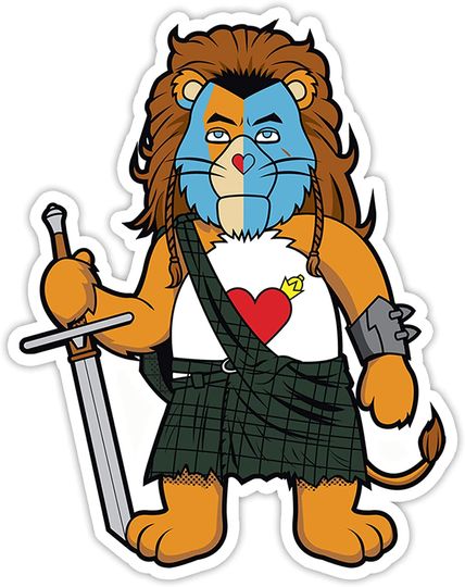 Brave of The Heart Lion Sticker 3"