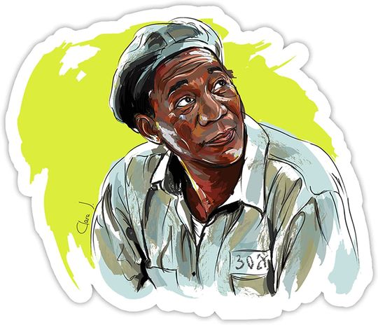 The Shawshank Redemption Free Man Sticker 2"