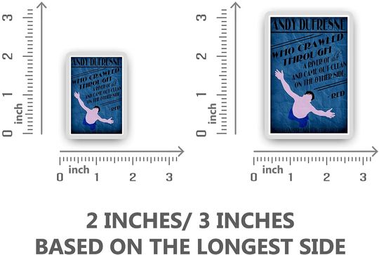 The Shawshank Redemption Andy Dufresne Sticker 2"