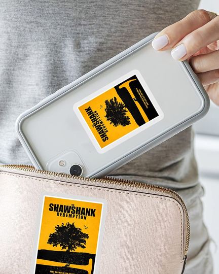 The Shawshank Redemption Minimal Movie Poster Mmpg Graphix Sticker 2"