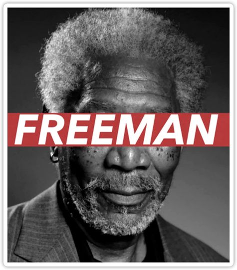 The Shawshank Redemption Morgan Freeman Sticker 2"