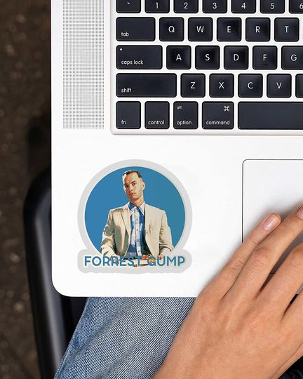 Forrest Gump Digital Art Sticker 3"