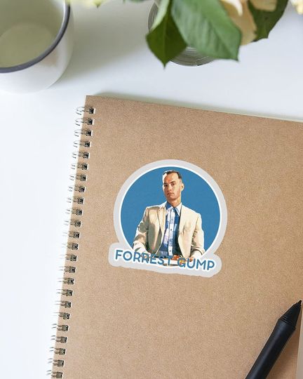 Forrest Gump Digital Art Sticker 3"