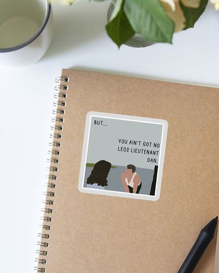 Forrest Gump No Legs Sticker 3"