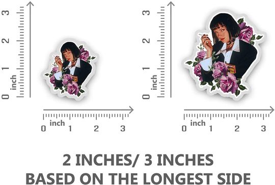 Pulp Fiction Art Floral Sticker 2"