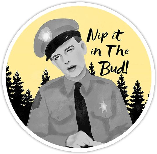 Griffith Show Don Knotts As Barney Fife Sticker 3"