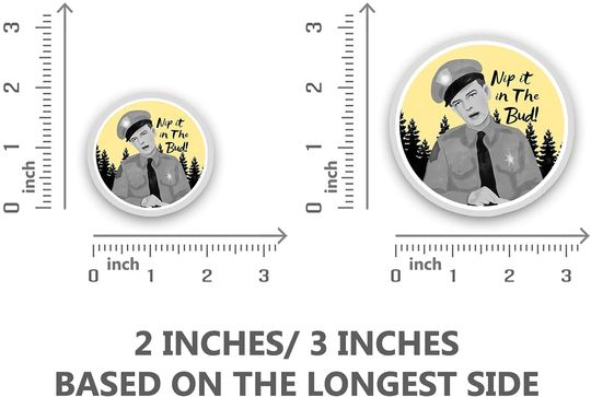 Griffith Show Don Knotts As Barney Fife Sticker 3"
