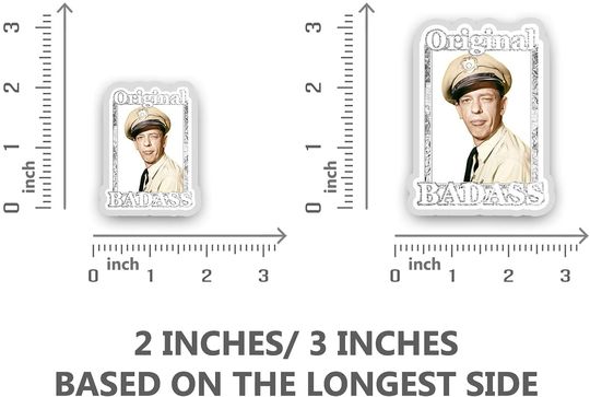 Griffith Show Barney Fife Original Badass Sticker 2"