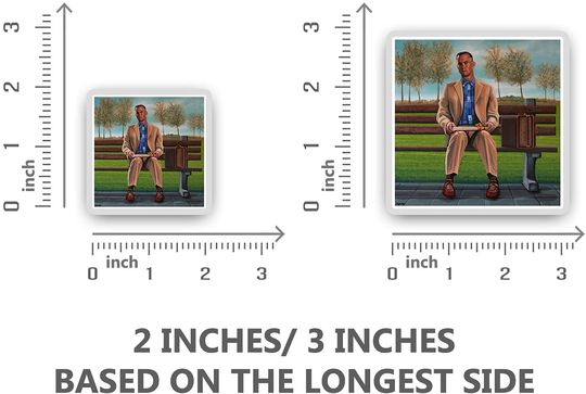 Forrest Gump Painting Sticker 2"