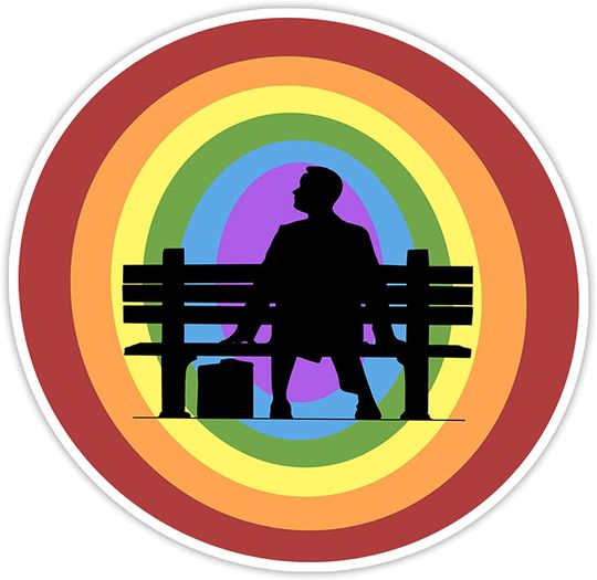 Forrest Gump Arcenciel Sticker 3"