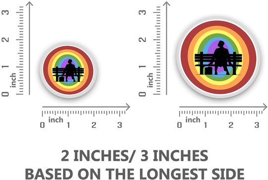 Forrest Gump Arcenciel Sticker 3"