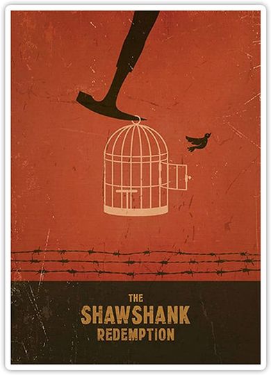 The Shawshank Redemption Movie Posters  Sticker 3