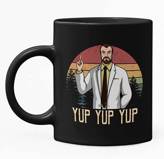Acher Sitcom Dr Krieger Yup Yup Yup Circle Mug 11oz