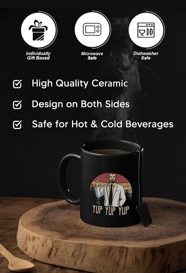 Acher Sitcom Dr Krieger Yup Yup Yup Circle Mug 11oz