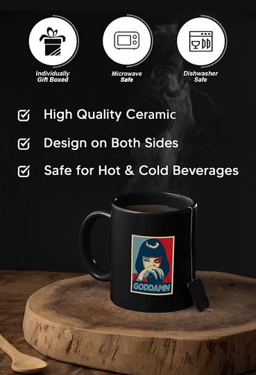 Pulp Fiction Mia Goddamn Mug 11oz