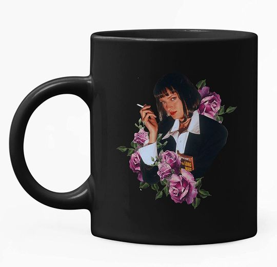 Pulp Fiction Art Floral Mug 11oz