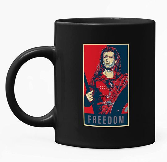 Braveheart Illustration Pop Art Libert Mug 11oz
