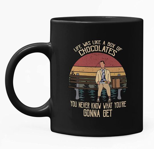 Forrest Gump Life Was Like A Box Of Chocolates Circle Mug 11oz