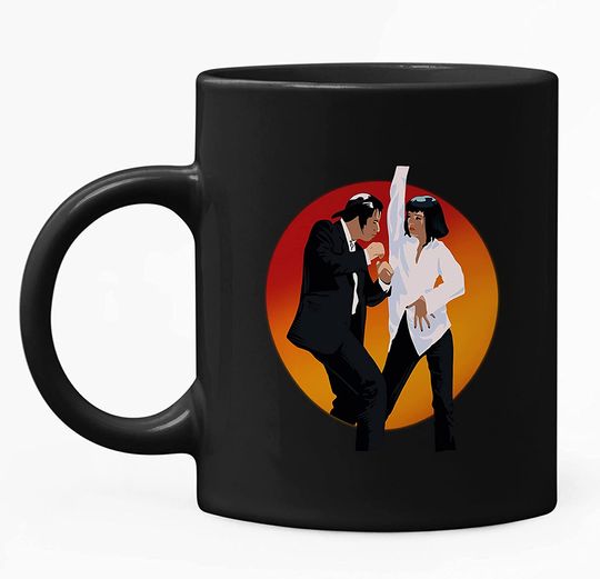 Pulp Fiction Vincent And Mia Dance Circle Mug 11oz