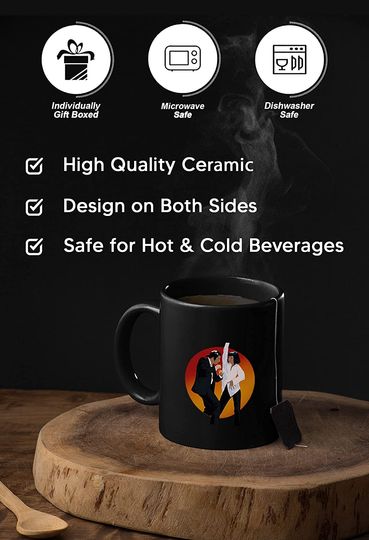 Pulp Fiction Vincent And Mia Dance Circle Mug 11oz