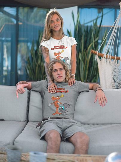 Rocky and Bullwinkle Cartoon Shirt