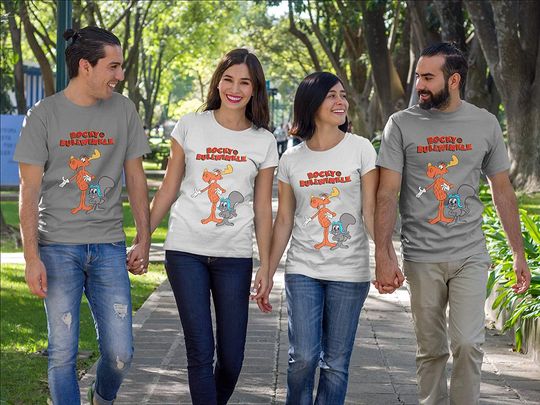 Rocky and Bullwinkle Cartoon Shirt