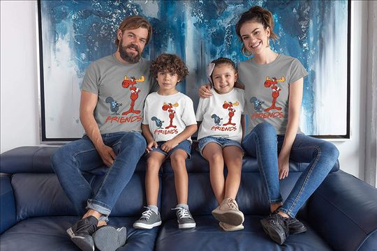 Rocky and Bullwinkle Names Shirt