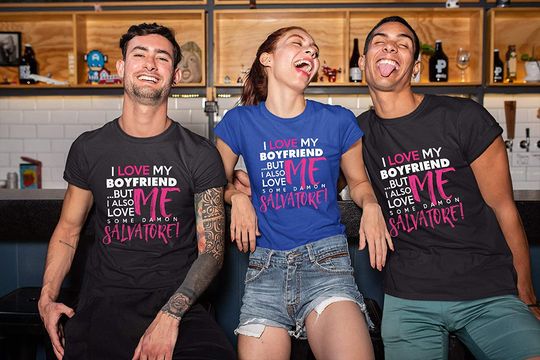 I Love My Boyfriend & Some Damon T-Shirt