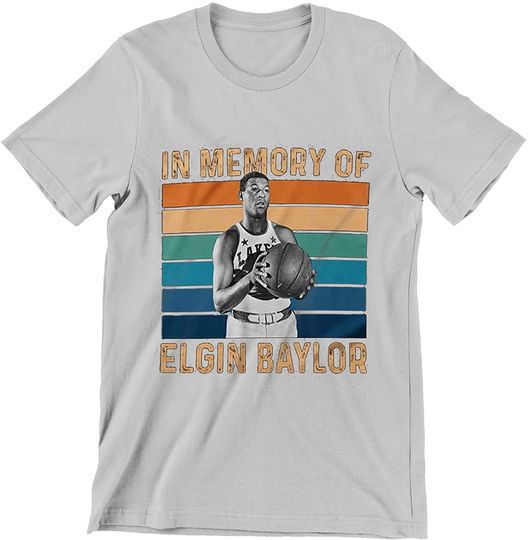 in Memory of Elgin Baylor Vintage Shirt RIP Elgin Baylor Shirt
