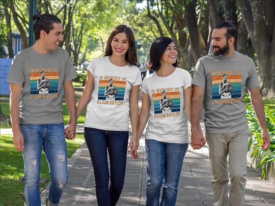 in Memory of Elgin Baylor Vintage Shirt RIP Elgin Baylor Shirt