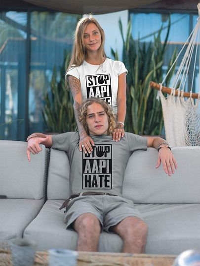 Stop AAPI Hate Stop Hand Sign Asian American Pride Shirt