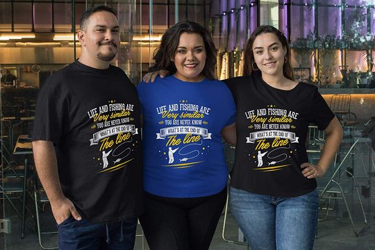 Fishing Quotes Life and Fishing are Similar Shirts