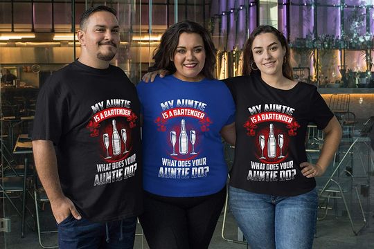 Auntie Bartender My Auntie is A Bartender Shirt