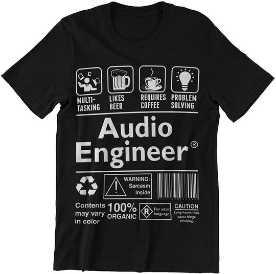 Audio Engineer Multitasking Problem Solving Shirt