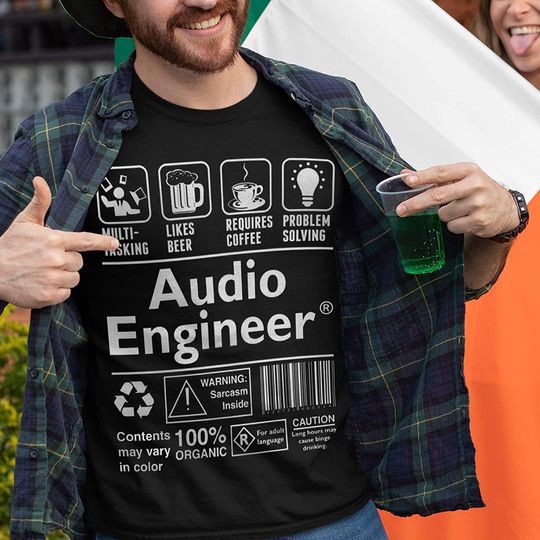 Audio Engineer Multitasking Problem Solving Shirt