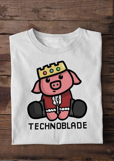 Technoblade Cute King Pig Shirt