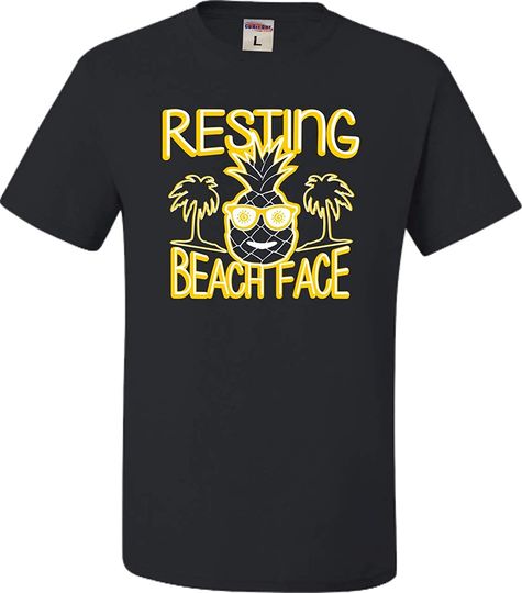 Discover Go All Out Adult Resting Beach Face T Shirt