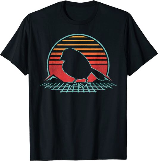 Discover Sparrow Retro Vintage 80s Style Bird Watching Shirt