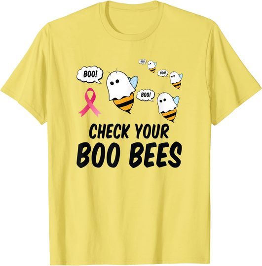 Breast Cancer Check Your Boo Bees T-Shirt